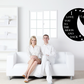 Moon/Heart Metal sign