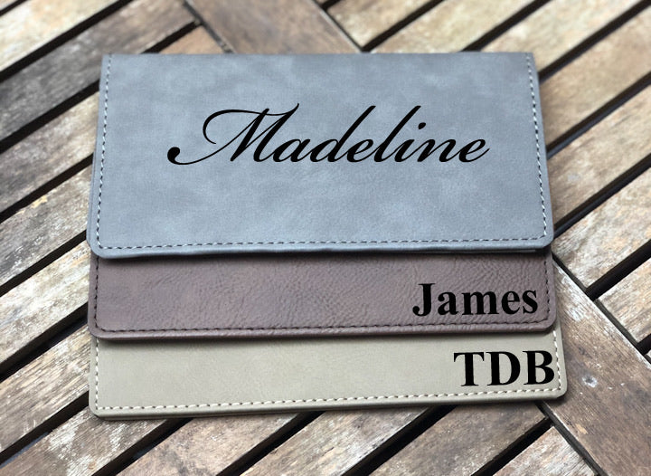 Leather Checkbook Cover – Personalized Rite